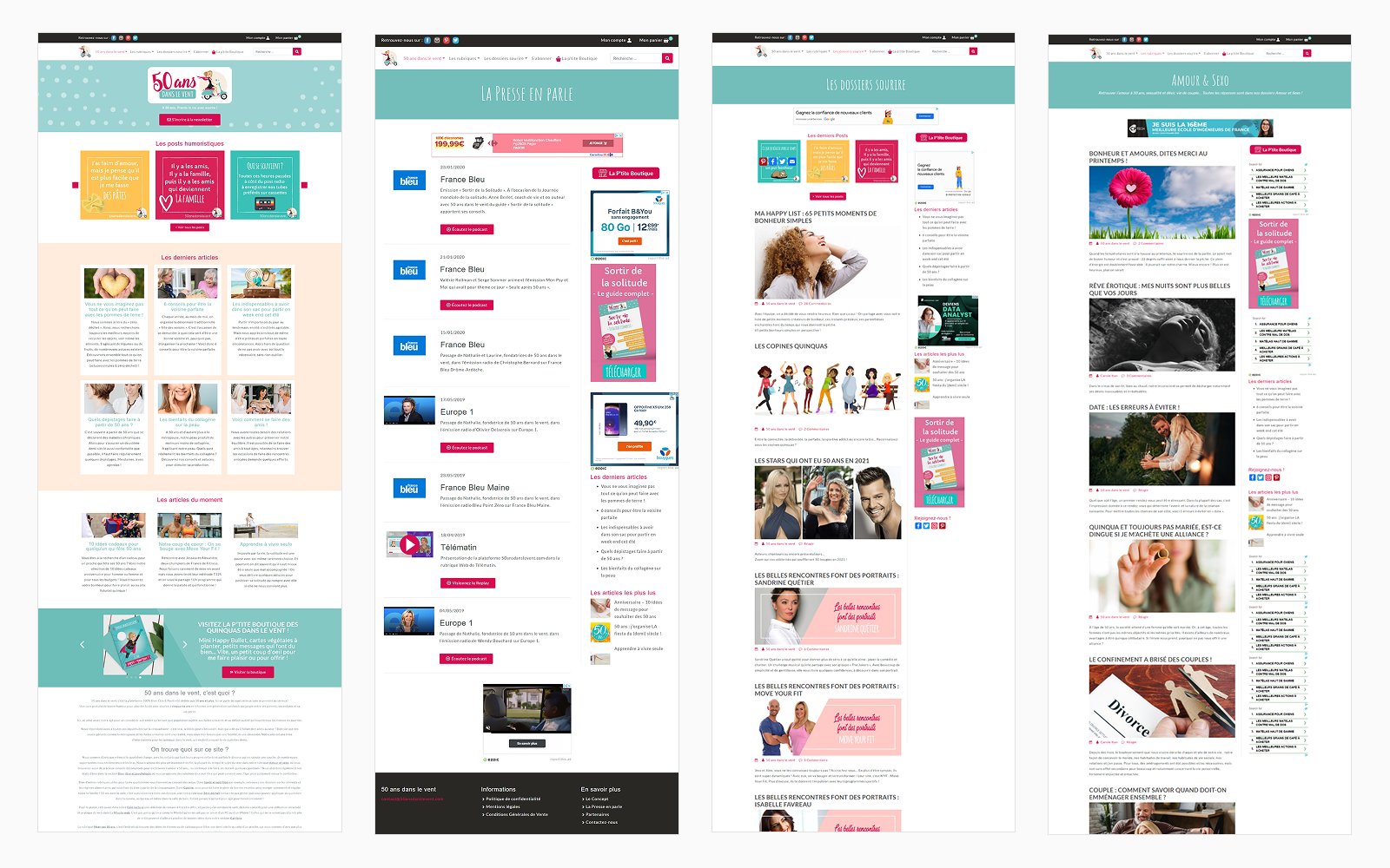 Images du site web.
